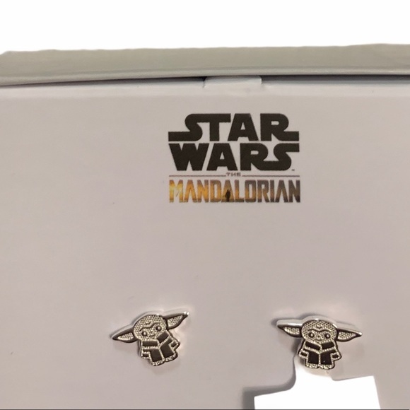 Disney Jewelry - Star Wars The Child  Sterling Silver Stud Earrings